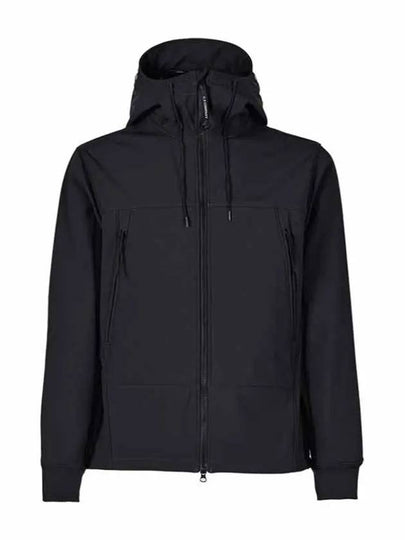 Men's Shell R Goggles Hooded Jacket Black - CP COMPANY - BALAAN 2