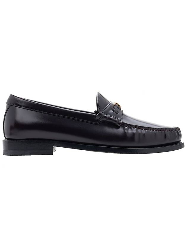 Luco Triomphe Polished Bull Loafers Burgundy - CELINE - BALAAN 3