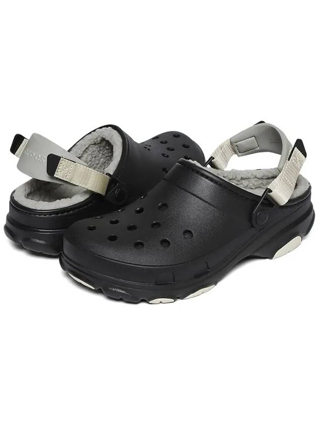 Fur indoor shoes all terrain lined clog black 207936 001 - CROCS - BALAAN 6