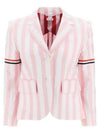 High Armhole RWB Arm Banding Striped Jacket Pink - THOM BROWNE - BALAAN 2