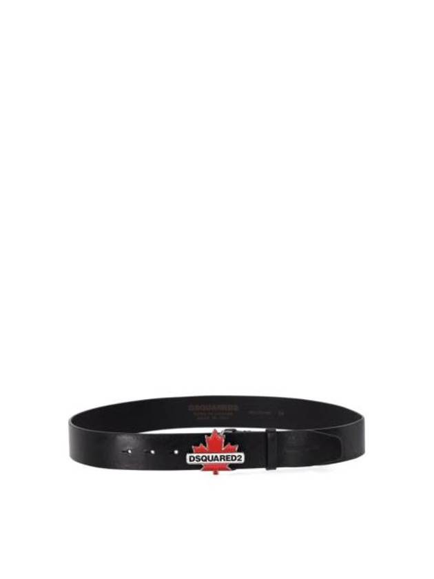 leather belt BEM0563 12900001 2124 BLACK - DSQUARED2 - BALAAN 1