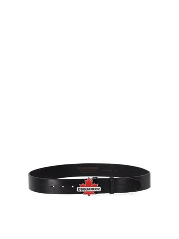 leather belt BEM0563 12900001 2124 BLACK - DSQUARED2 - BALAAN 1