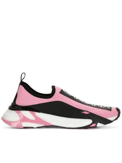 Stretch Mesh Fast Low Top Sneakers Pink - DOLCE&GABBANA - BALAAN 2