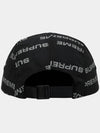 Reflective jacquard camp cap hat black FW24H18 - SUPREME - BALAAN 4