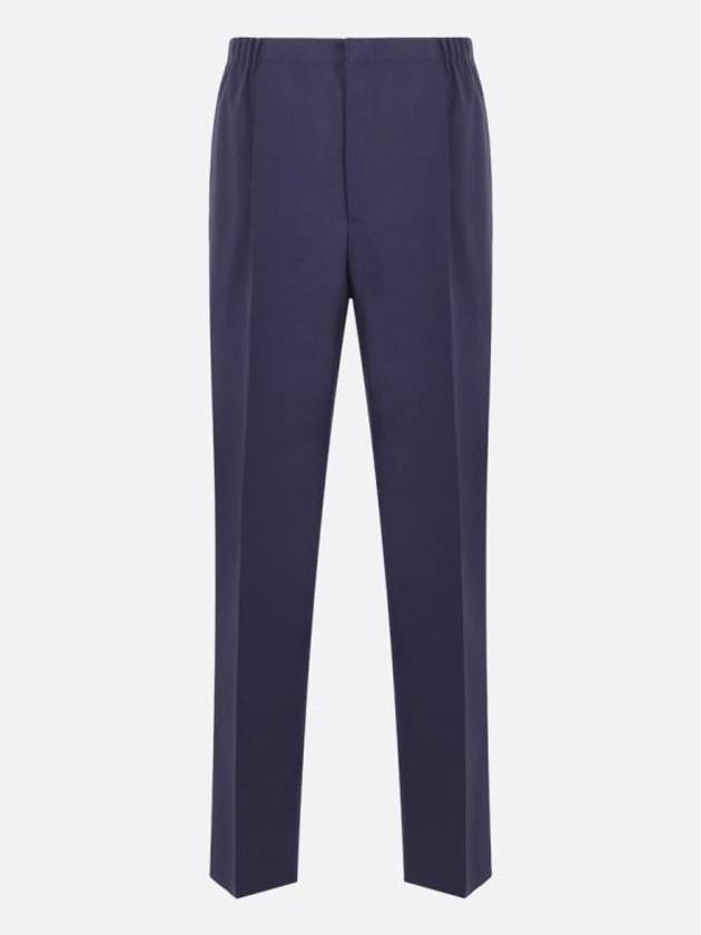 Wool Trousers Slacks Blue - FENDI - BALAAN 2