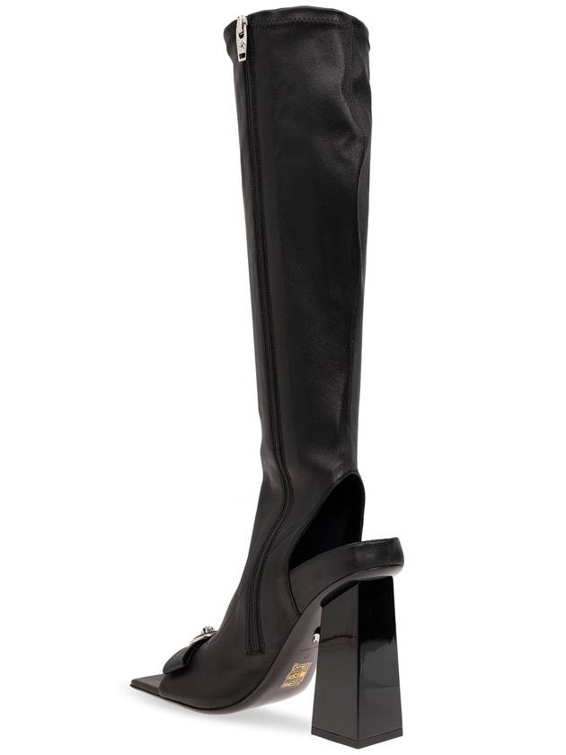 Medusa logo decorated long boots 100mm 10146071A03984 - VERSACE - BALAAN 6