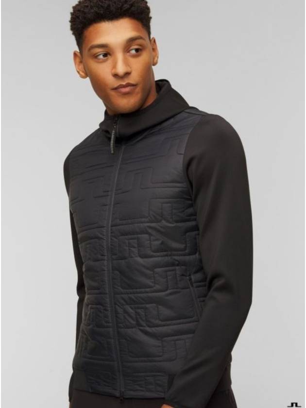 Quilted Hybrid Hooded Golf Jacket Jumper - J.LINDEBERG - BALAAN 5