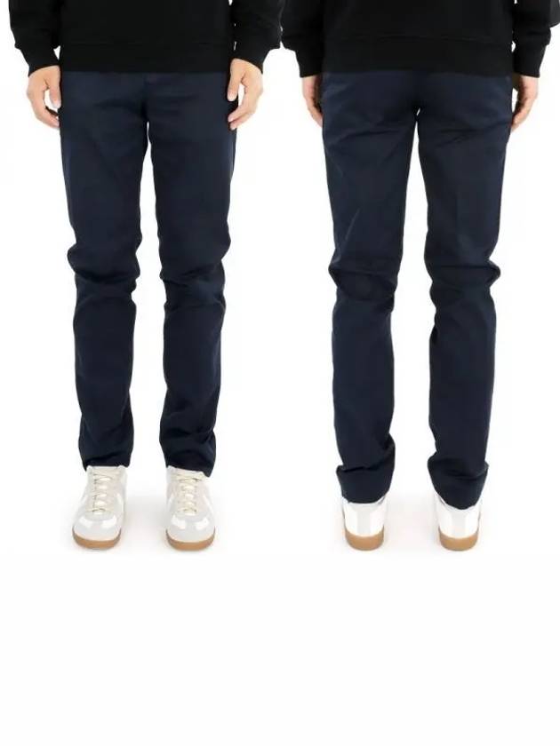 Tapered Chino Cotton Straight Pants Navy - BRUNELLO CUCINELLI - BALAAN 2