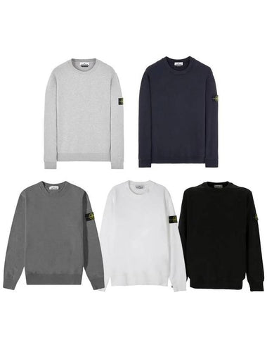 Wappen Patch Garment Dying Brushed Sweatshirt 771563020 - STONE ISLAND - BALAAN 1