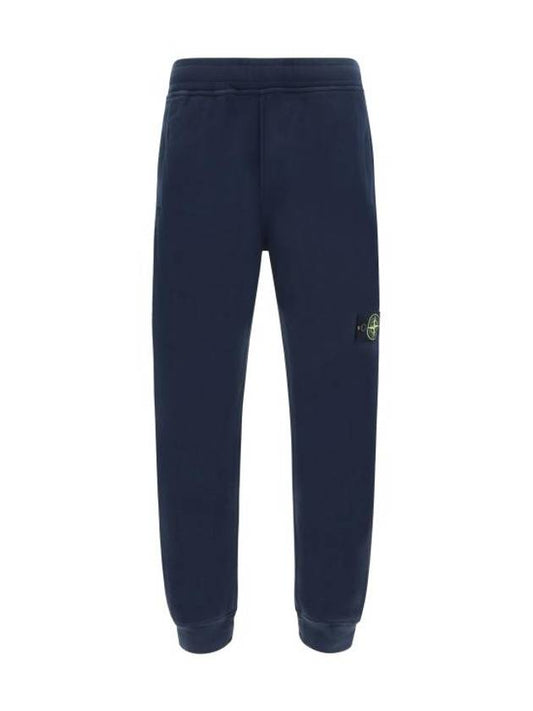 Signature Wappen Patch Cotton Exhaust Pants Navy - STONE ISLAND - BALAAN 1