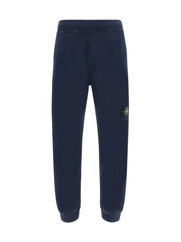 Signature Wappen Patch Cotton Exhaust Pants Navy - STONE ISLAND - BALAAN 1