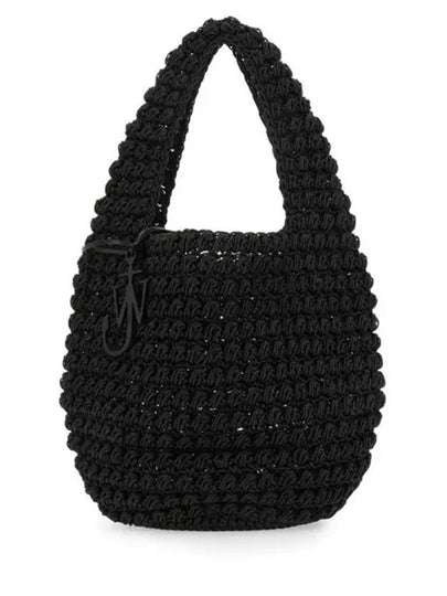 Logo Charm Popcorn Tote Bag Black - JW ANDERSON - BALAAN 2