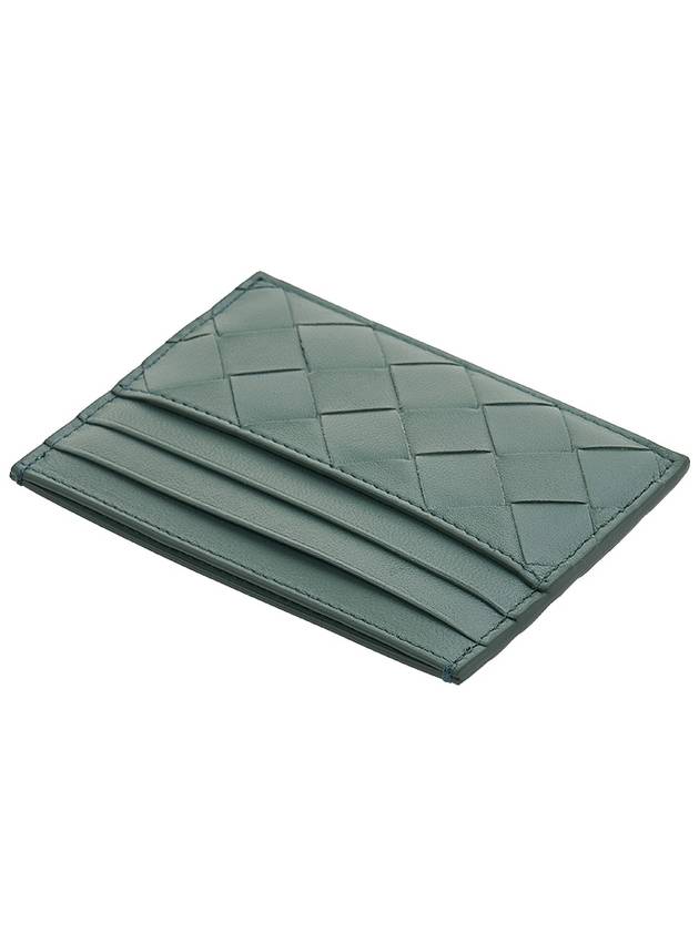 Intrecciato Leather Card Wallet Aloe - BOTTEGA VENETA - BALAAN 5