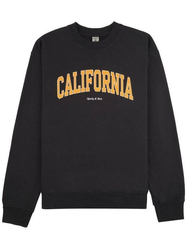 California Crew Neck Sweatshirt Faded Black - SPORTY & RICH - BALAAN 1