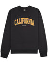 California Crew Neck Sweatshirt Faded Black - SPORTY & RICH - BALAAN 1