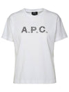 Logo Cotton Short Sleeve T-shirt White - A.P.C. - BALAAN 1