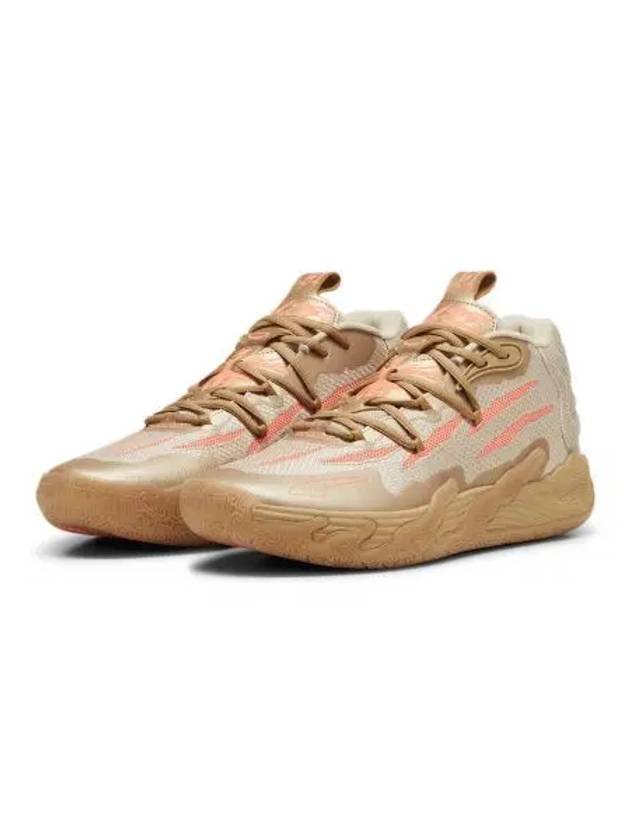 MB03 LaMelo Ball Chinese New Year Low Top Sneakers Gold Fluoro Peach - PUMA - BALAAN 2