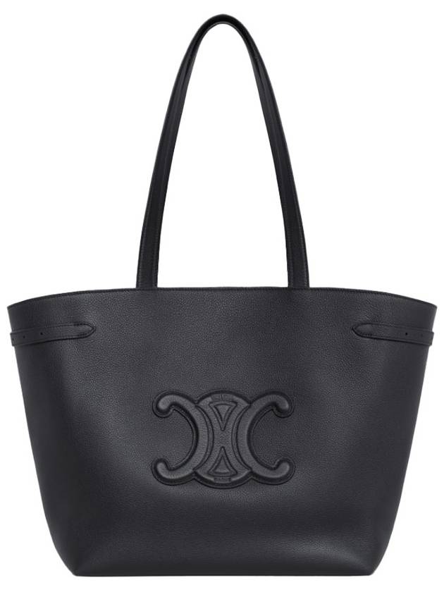 Cabas Anais Cuir Grain Calfskin Tote Bag Black - CELINE - BALAAN 5