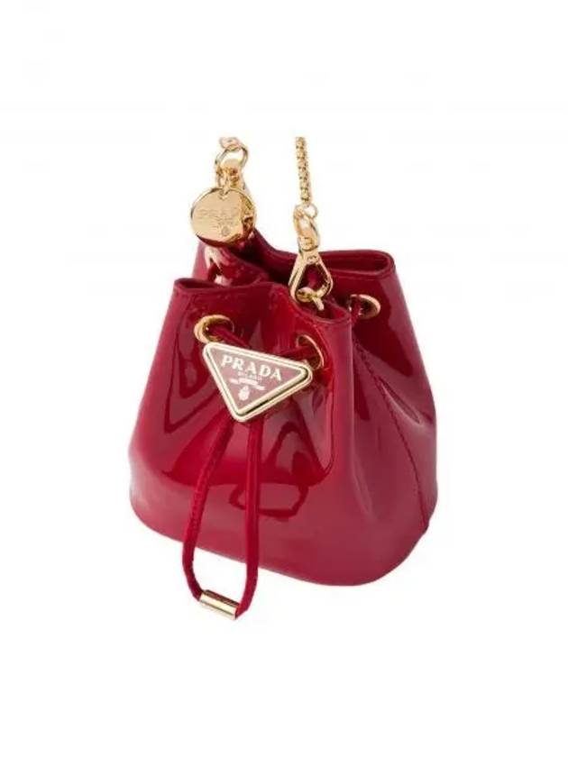 Patent Leather Mini Pouch Red - PRADA - BALAAN 2