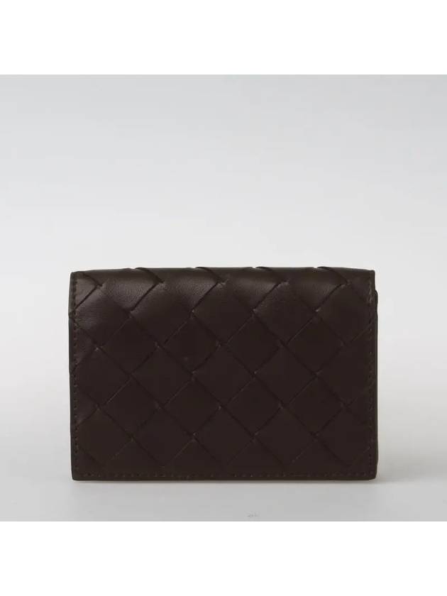 Intrecciato Card Wallet Brown - BOTTEGA VENETA - BALAAN 5