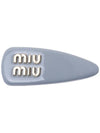 patent leather hair clip cornflower blue - MIU MIU - BALAAN 3