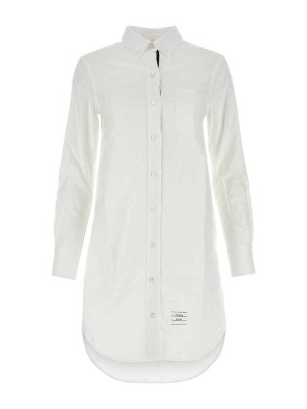 RWB Cotton Shirt Dress White - THOM BROWNE - BALAAN 2