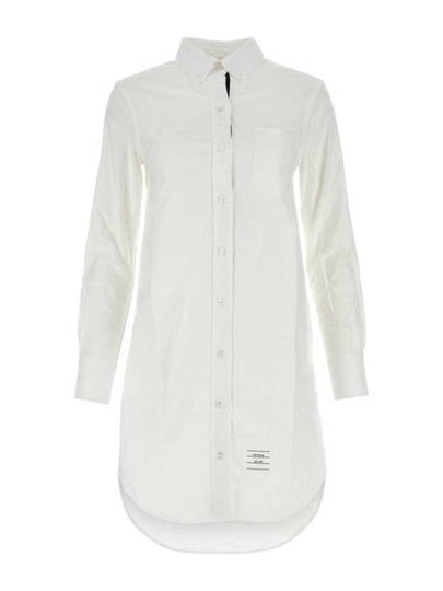 RWB Cotton Shirt Dress White - THOM BROWNE - BALAAN 2