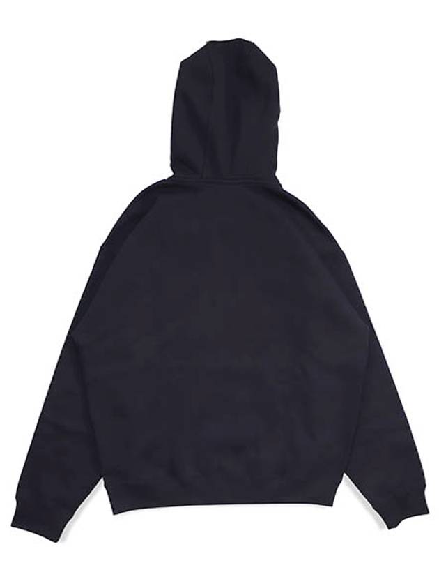 Swoosh Crew Neck Brushed Hoodie Black - NIKE - BALAAN 3