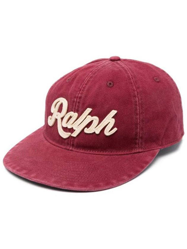 Logo Patch Ball Cap Red - POLO RALPH LAUREN - BALAAN 1