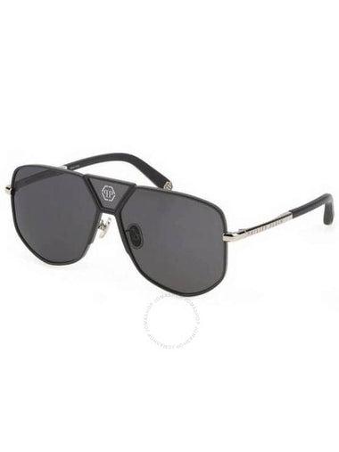 Philipp Plein Grey Navigator Men's Sunglasses SPP009M 0H70 61 - PHILIPP PLEIN - BALAAN 1