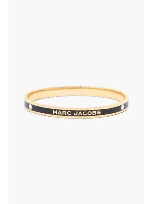 Medallion Scalloped Bangle BlackGold MBEFA22001BKX - MARC JACOBS - BALAAN 1