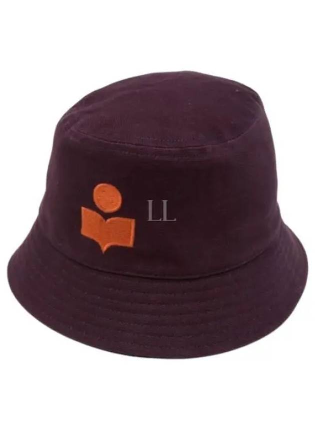 Hailey Embroidered Logo Bucket Hat Purple - ISABEL MARANT - BALAAN 2