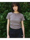 _SHIRRING CROP WASHING SHORT SLEEVE T_C GRAY - THE GREEN LAB - BALAAN 4