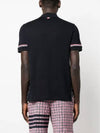 Lightweight Cotton Short Sleeve Polo Shirt Navy - THOM BROWNE - BALAAN 5