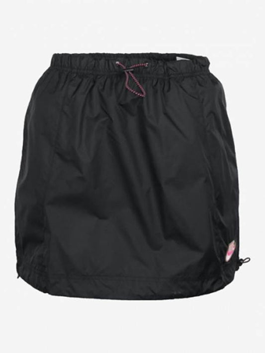 Women's Icon Crush H Line Skirt Black - NIKE - BALAAN 2