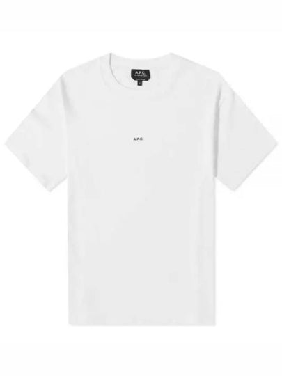 Men's Kyle Logo Print Cotton Jersey Short Sleeve T-Shirt  White - A.P.C. - BALAAN 2