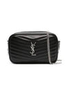 Lou Quilted Leather Mini Cross Bag Black - SAINT LAURENT - BALAAN 2