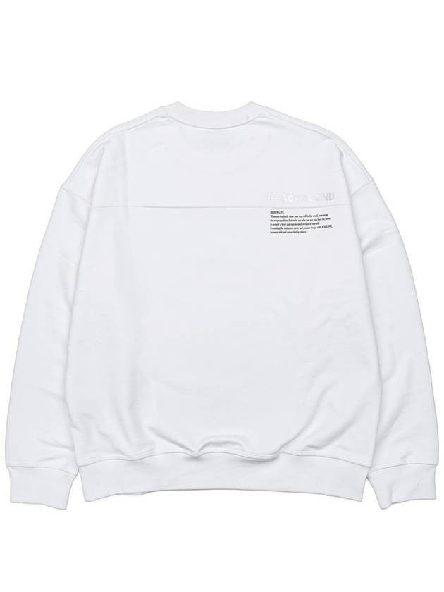 BBD Hidden Freedom Sweatshirt White - BLACKBLOND - BALAAN 4