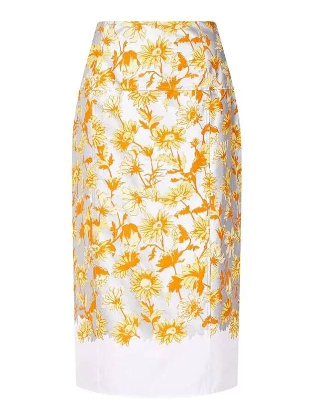 Women s Glossy Floral Skirt Gray 271118 - PAUL SMITH - BALAAN 1