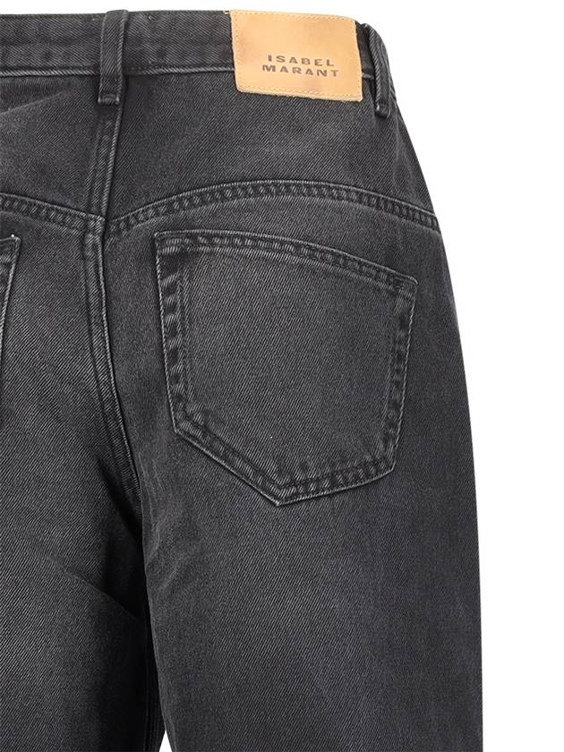 Lemony Wide Jeans Black - ISABEL MARANT - BALAAN 4