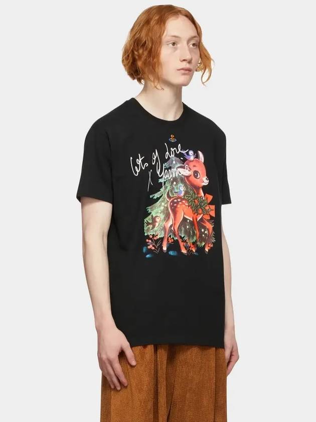 Short sleeve unisex Bambi classic tshirt black 3G010001 - VIVIENNE WESTWOOD - BALAAN 3