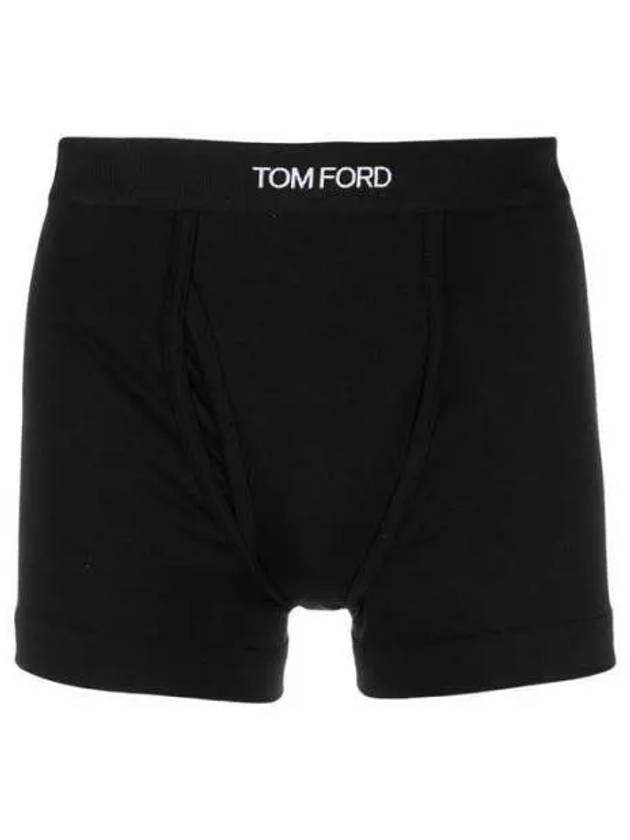 Logo Waist Band Boxer Briefs Black - TOM FORD - BALAAN 2