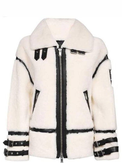 Golden Prairie Shearling Jacket White - MOOSE KNUCKLES - BALAAN 2