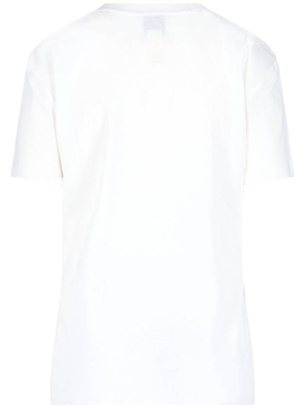 Logo Cotton Short Sleeve T-Shirt White - PATOU - BALAAN 3