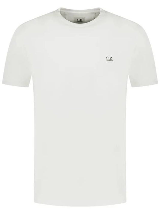 Logo Short Sleeve T-Shirt Gauze White - CP COMPANY - BALAAN 2