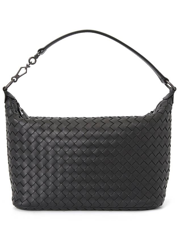 Women's Intrecciato Shoulder Bag Black - BOTTEGA VENETA - BALAAN 4