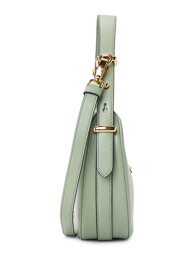 Arque Leather Shoulder Bag Aquamarine - PRADA - BALAAN 4