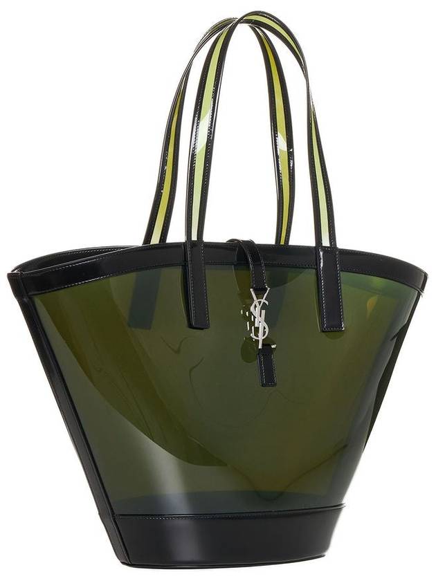 Medium Panier Tote Bag Green - SAINT LAURENT - BALAAN 3