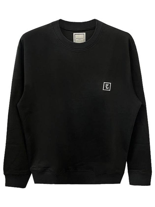 Men's Patch Back Logo Cotton Sweatshirt Black - WOOYOUNGMI - BALAAN 2