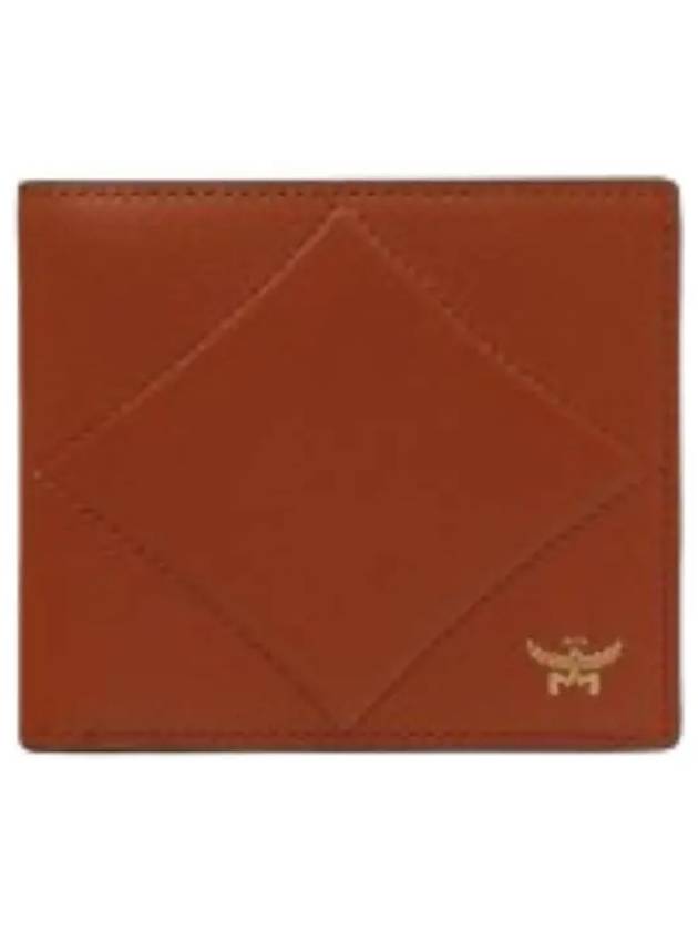 Spanish calfskin diamond bi fold wallet - MCM - BALAAN 1